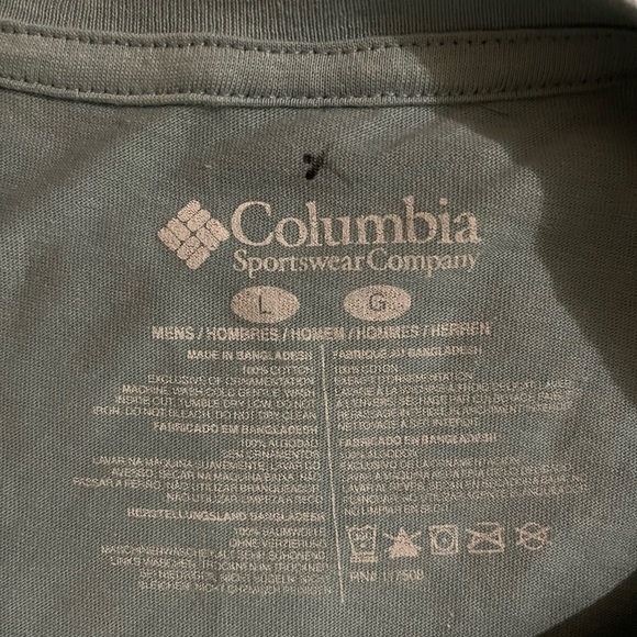 NWT Columbia Men's Size L Light Green Short Sleeve Tee - Picture 6 of 7